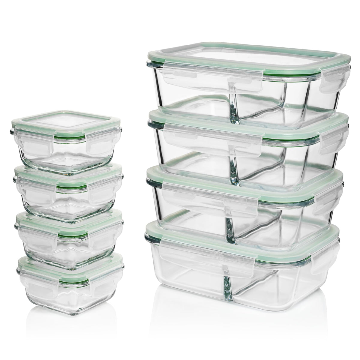 Fusion Gourmet: contenedor de vidrio de 33 onzas, ideal para porciones grandes y comida preparada.