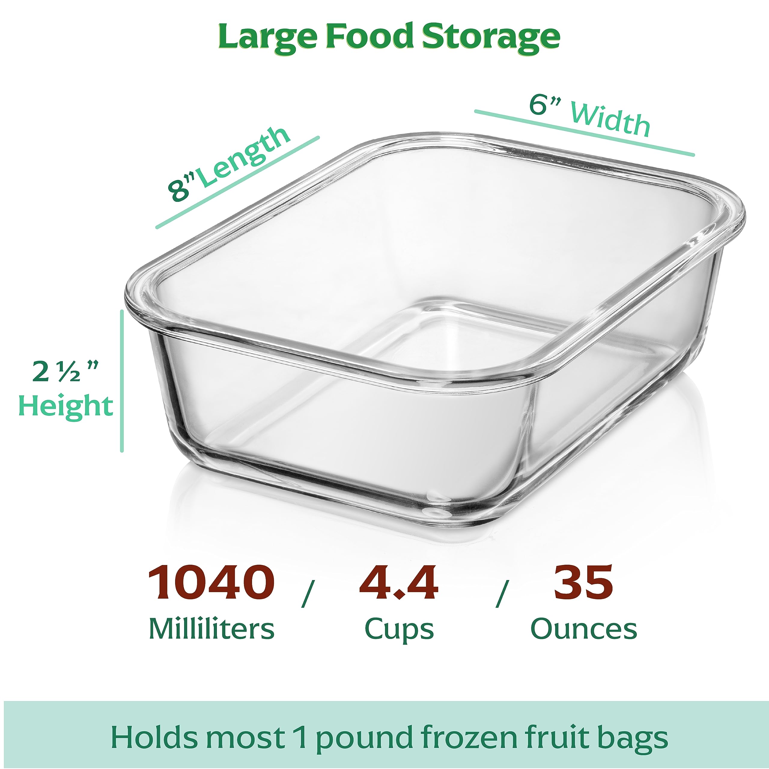 Fusion Gourmet: vidrio borosilicato resistente para uso diario.