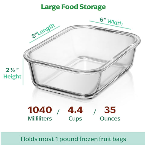 Fusion Gourmet: vidrio borosilicato resistente para uso diario.