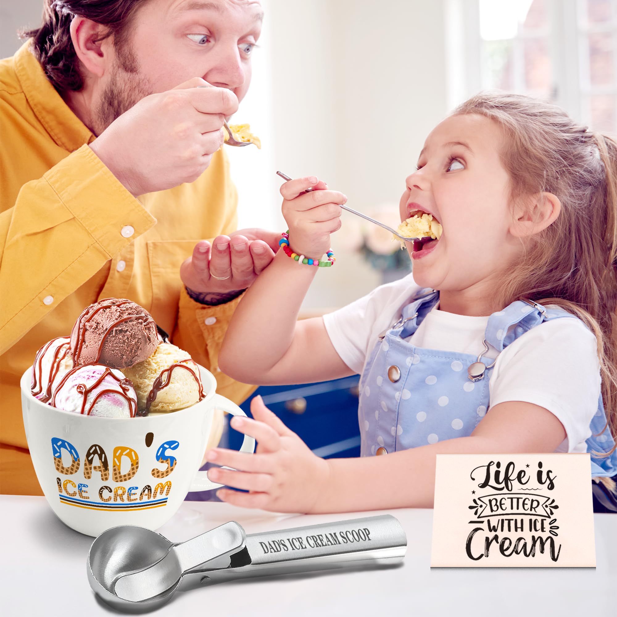 FUTBU cucharon helado acero inoxidable, corta helado duro fácilmente