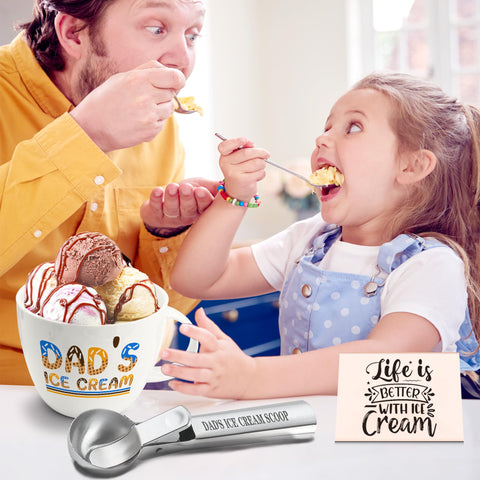 FUTBU cucharon helado acero inoxidable, corta helado duro fácilmente