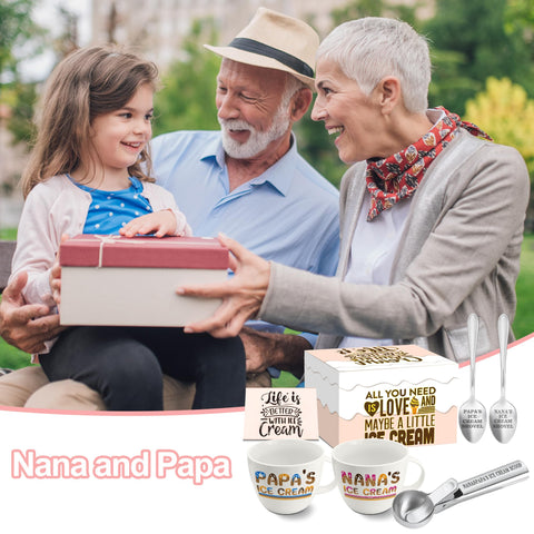 Set de regalo FUTBU Nana y Papa, adecuado para ocasiones especiales