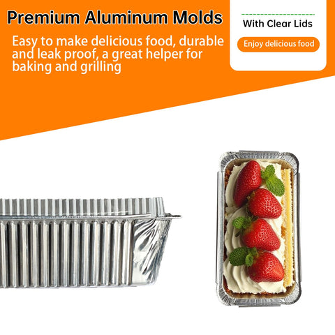 FUTINA envase de aluminio desechable con tapa para conservar frescura