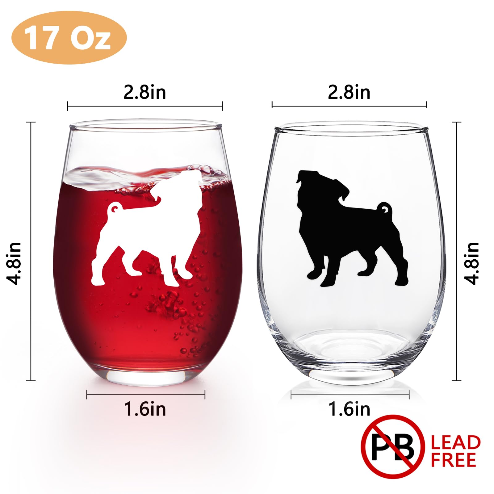 Capacidad de 17 onzas, apto para vinos y más