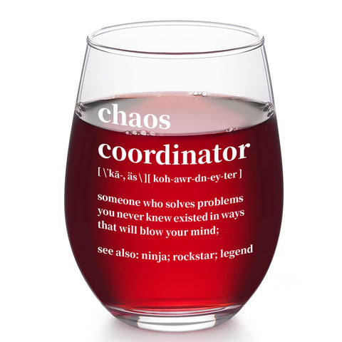 Copa sin tallo Futtumy Chaos Coordinator lista para brindar sin derrames.