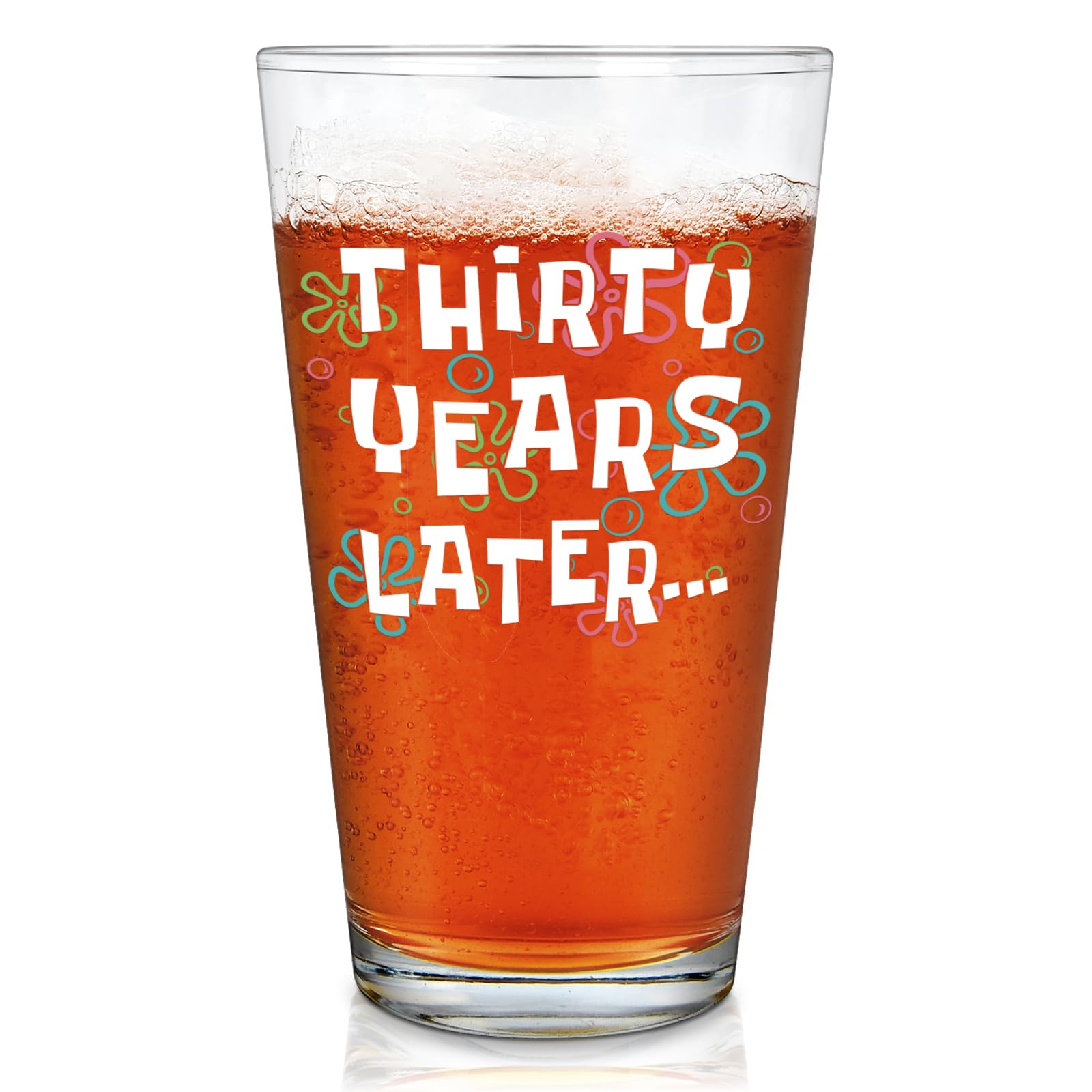 Vaso Futtumy copa cerveza treinta años para celebrar recuerdos.