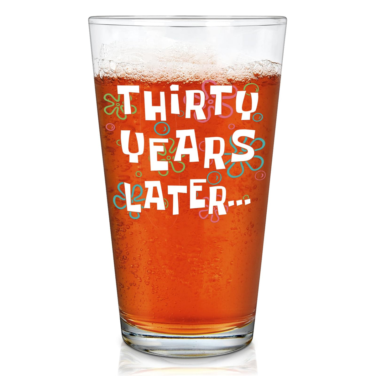 Vaso Futtumy copa cerveza treinta años para celebrar recuerdos.