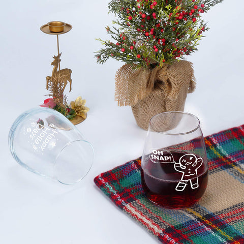 Copas de vino Futtumy con agarre cómodo, diseño que evita salpicaduras