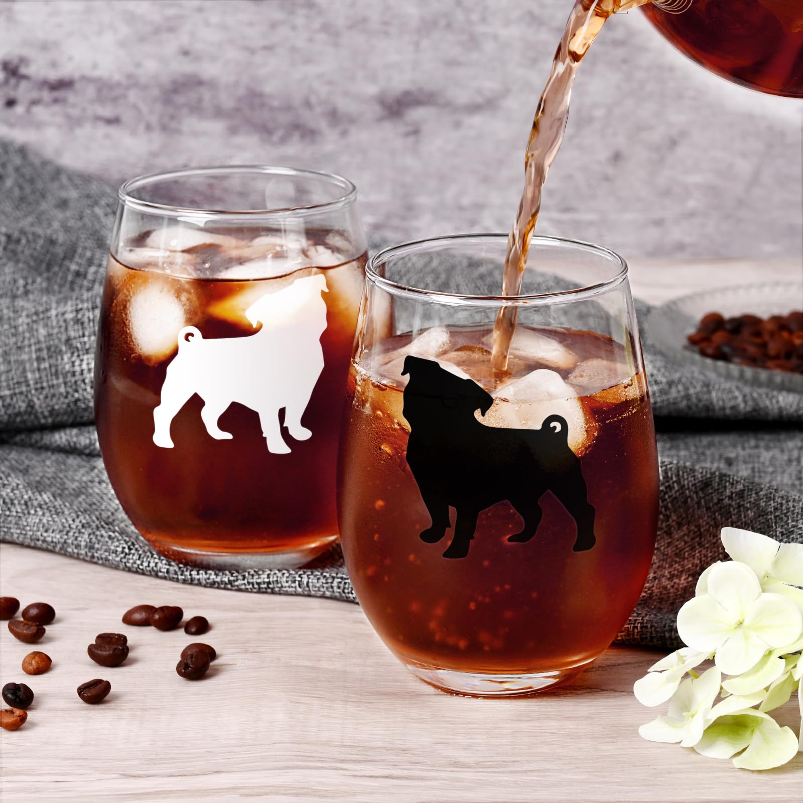 Conjunto de dos vasos de vino, perfecto para cenas