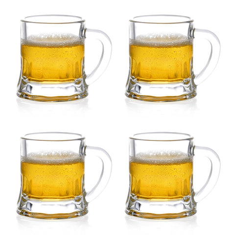 Vaso miniatura Futtumy con asa para servir cerveza fría.