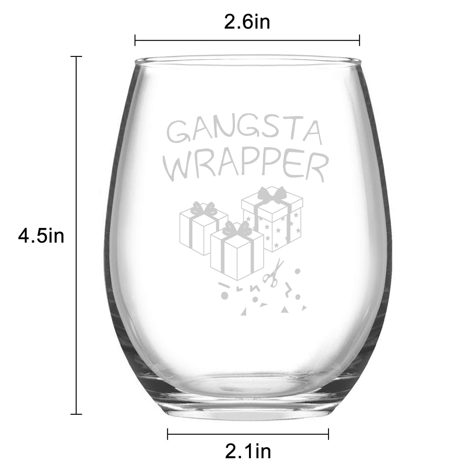 Regalo navideño Futtumy, juego de 4 copas divertidas para toda la familia