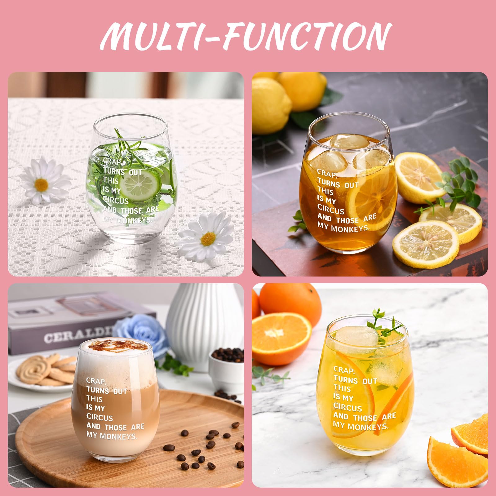 Vaso Futtumy en forma de lágrima, agarre cómodo y elegante.