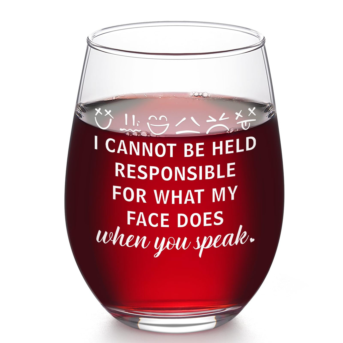 Vaso Futtumy con frase divertida, ideal para regalos y reuniones en la mesa.