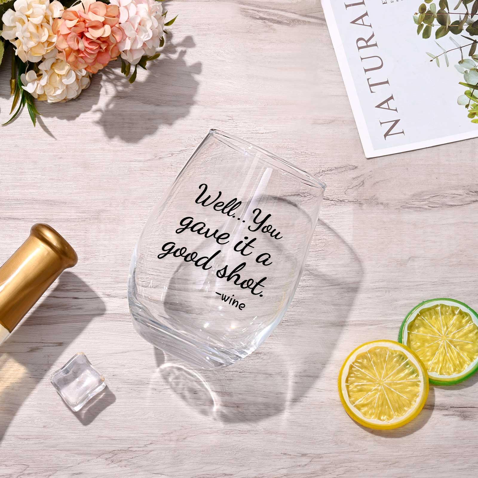 Vaso vino Futtumy apto para lavavajillas.