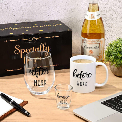 Vaso de vino sin tallo Futtumy 17 onzas para relajarse