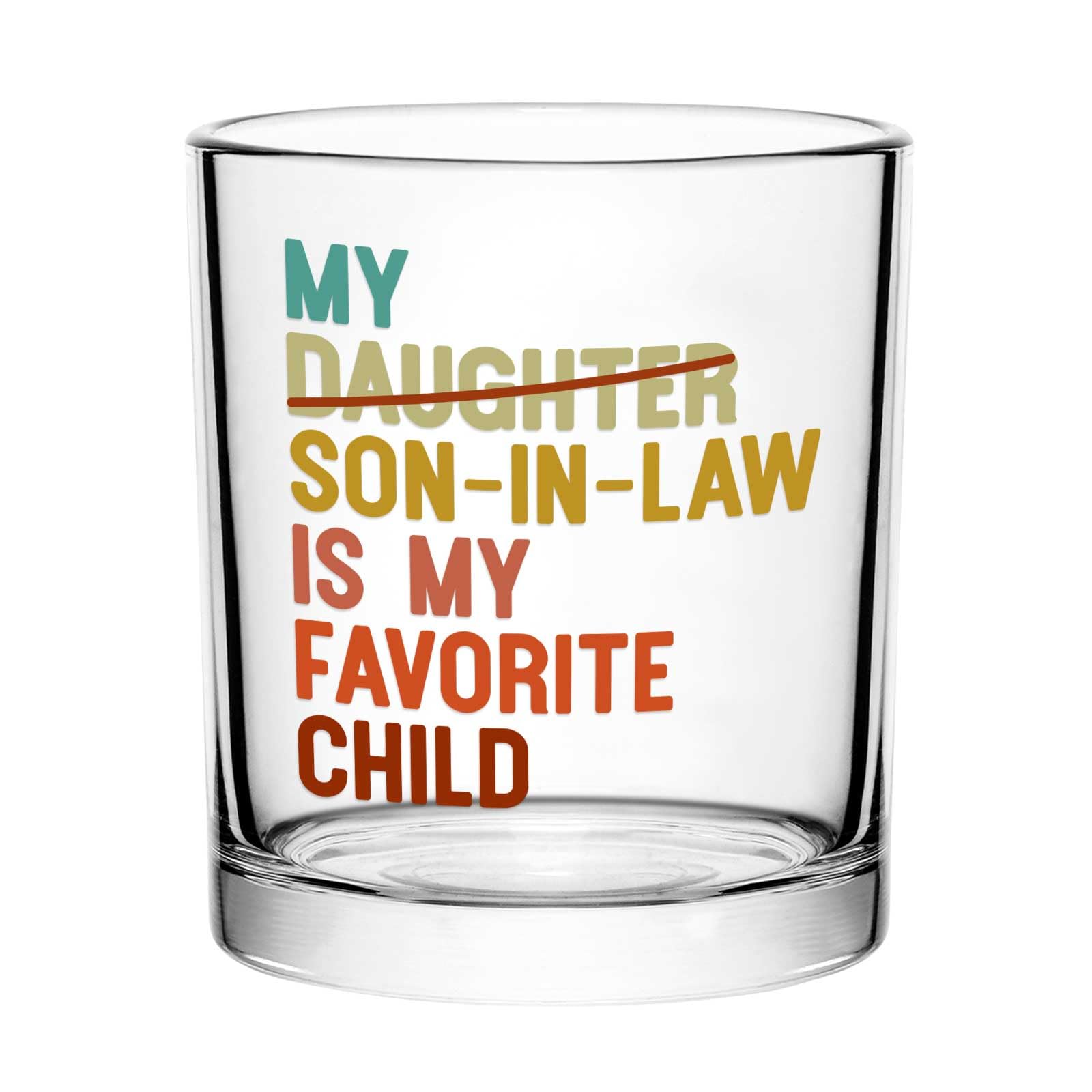 Vaso whisky Futtumy Mi Yerno Es Mi Favorito para saborear sorbos con humor.