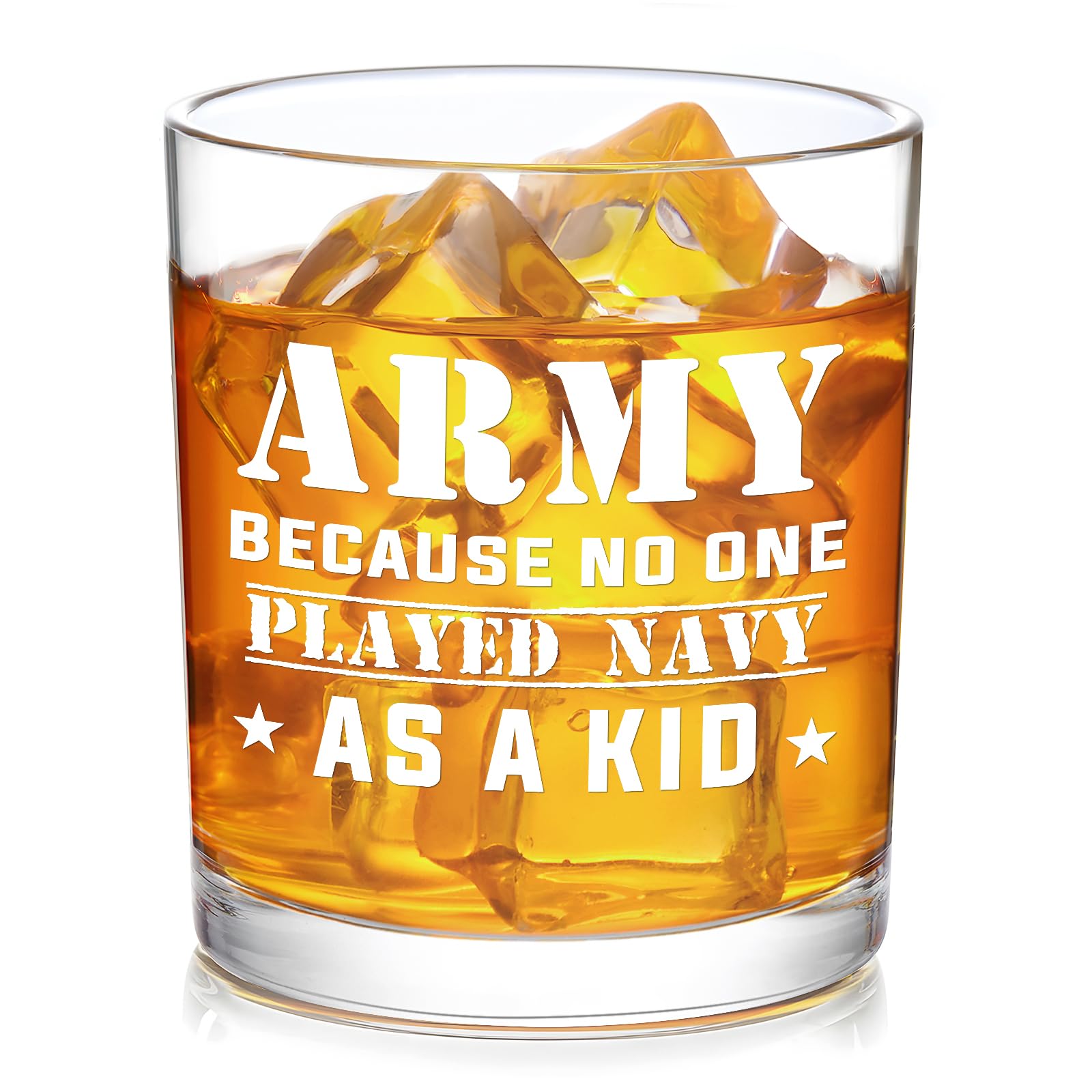 Copa Futtumy 10oz con lema Army, ideal para colección militar.