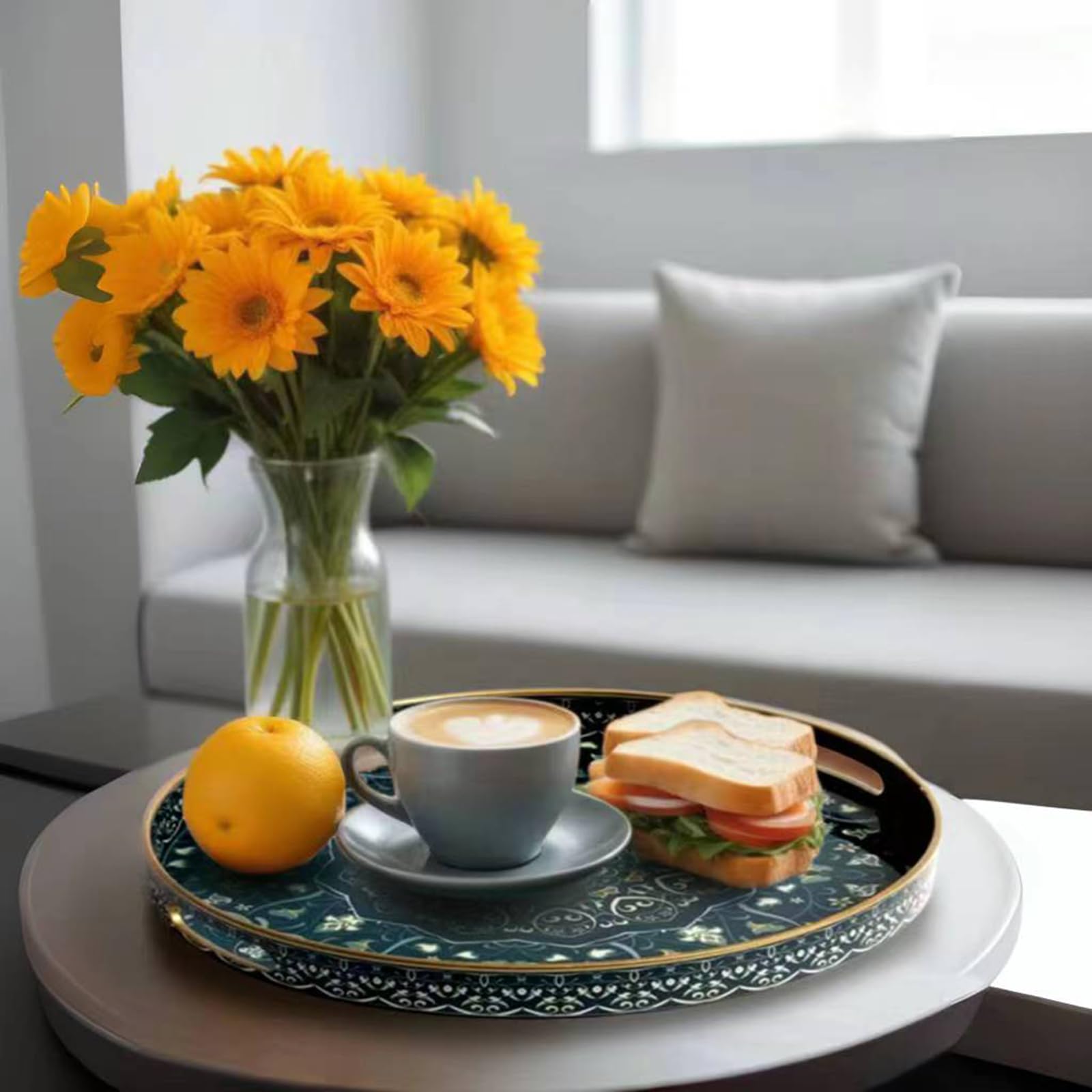 Bandeja Fuukou para sala de estar, uso multifuncional y decorativo