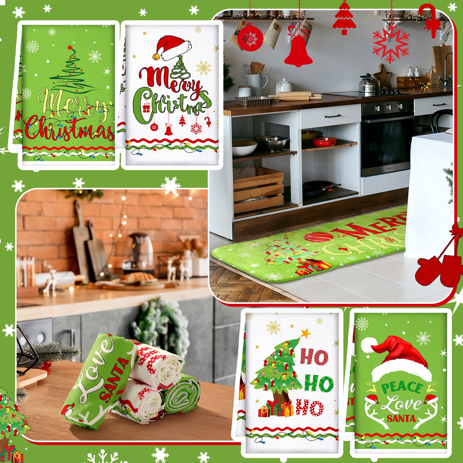 FuWeave Navidad respaldo antideslizante en alfombras para superficies seguras.