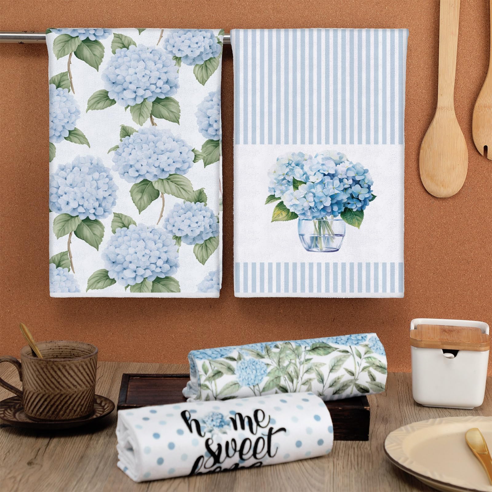 FuWeave: regalo práctico con hortensias azules para casa