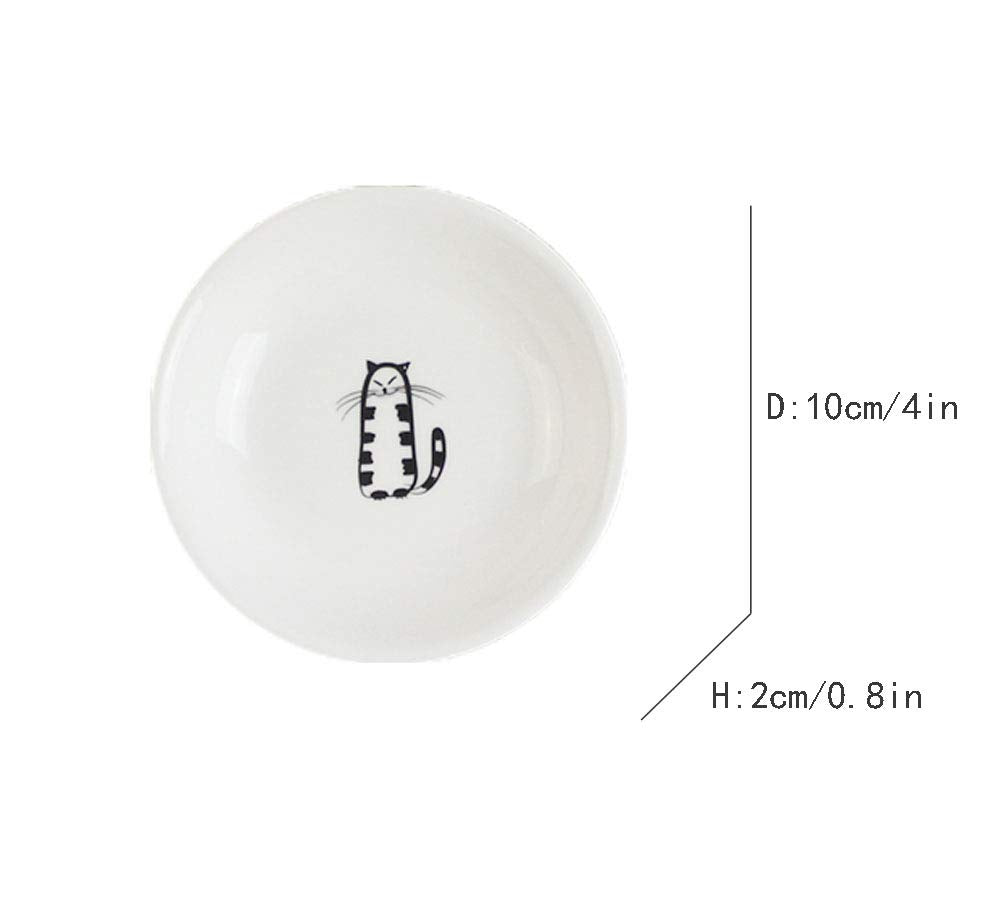 FUYU plato snack gato ceramico, perfecto para porciones de aperitivos.