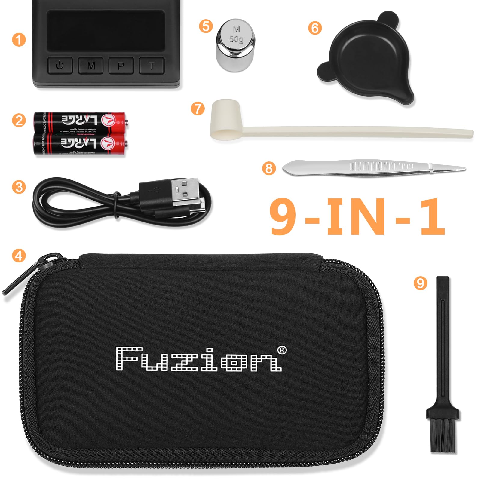 Balanza Fuzion con calibración incluida para confiabilidad y uso prolongado.