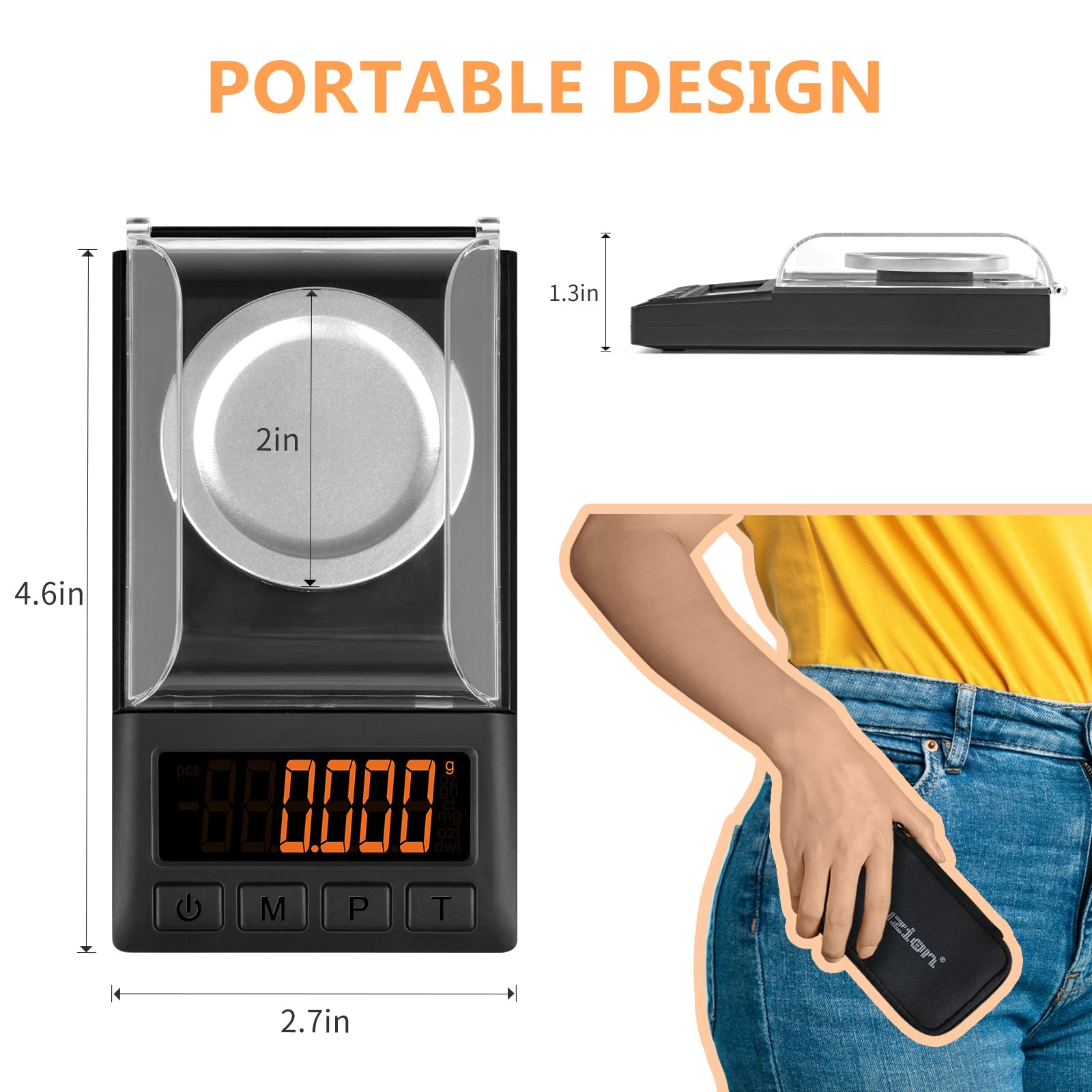 Balanza Fuzion con alimentación USB o pilas para uso en casa o fuera.