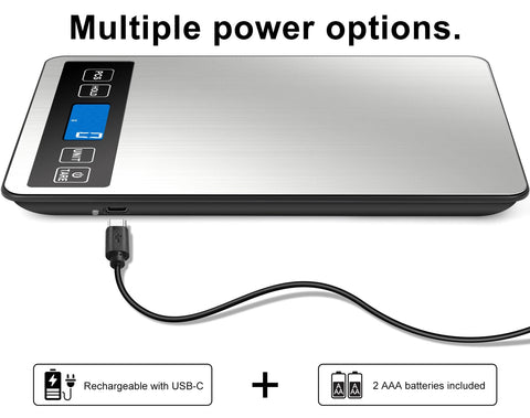 Carga USB-C y batería recargable para usarla donde quieras.