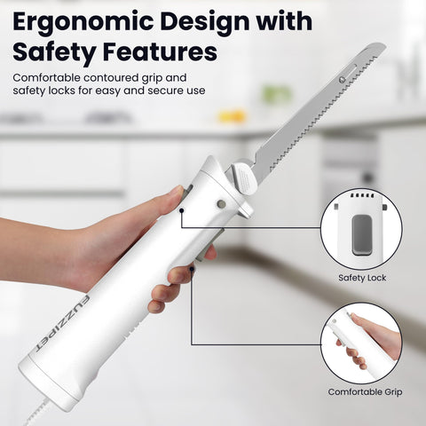 Mango ergonómico Fuzzipet para control cómodo durante el corte.