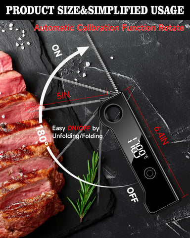 FVFV termómetro con apagado automático para ahorrar batería durante la cocina