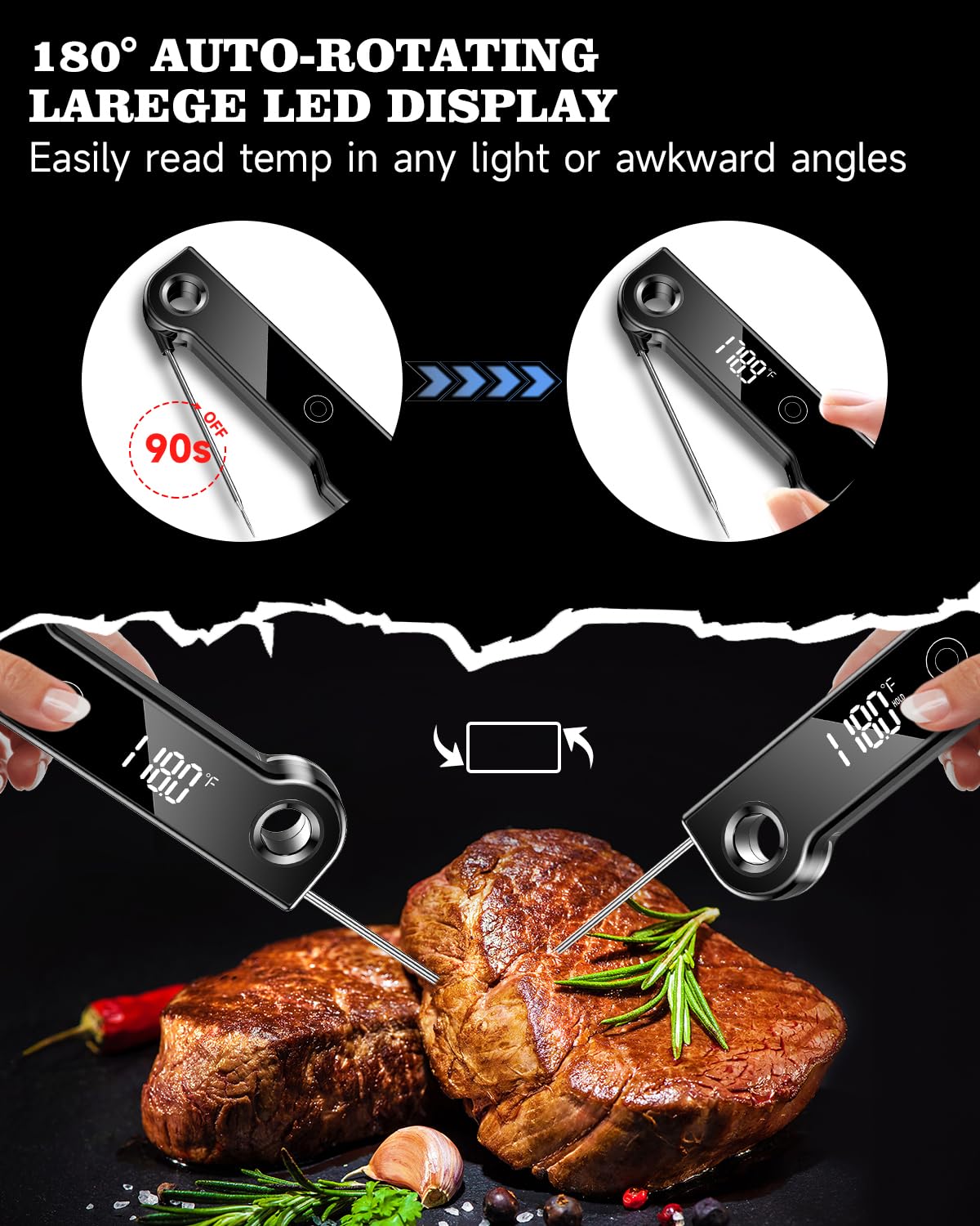 FVFV termómetro calibrable para ajustar la temperatura y repetir recetas con confianza