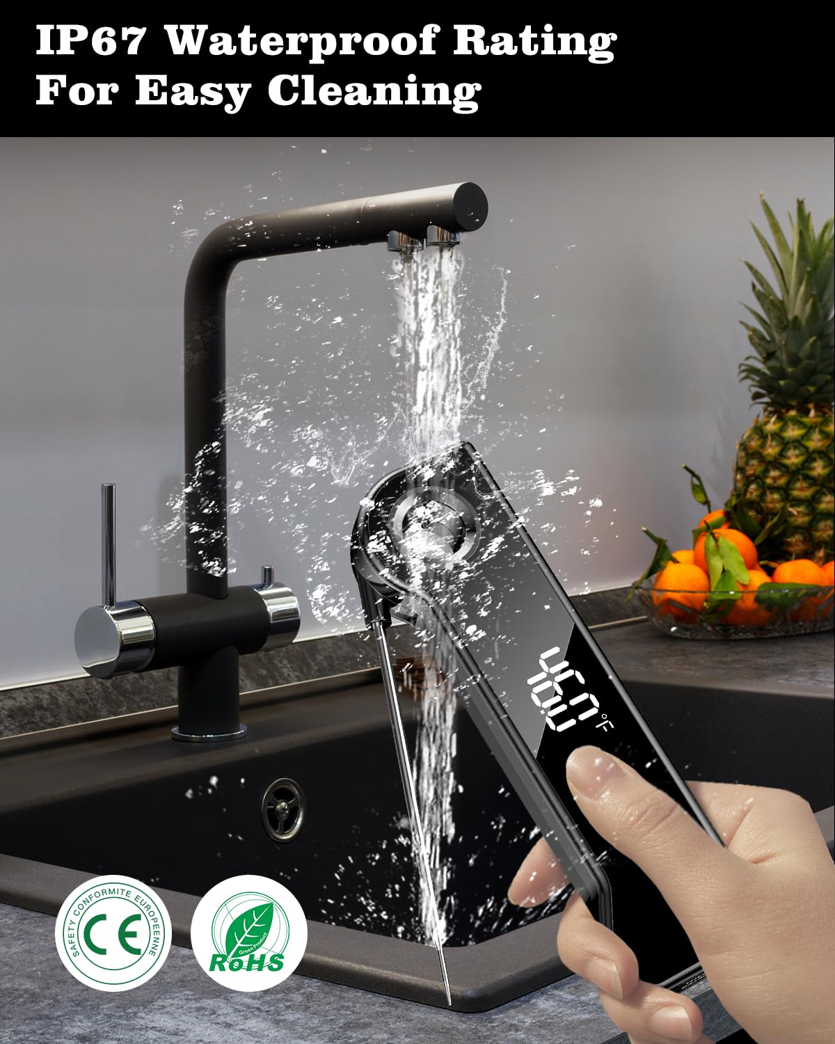 FVFV resistente al agua IP67 para usar en parrillas, freidoras y lavados