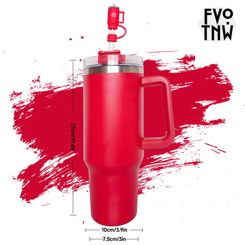 FVOTNW vaso térmico 40oz con tapa antidesbordes para evitar derrames.