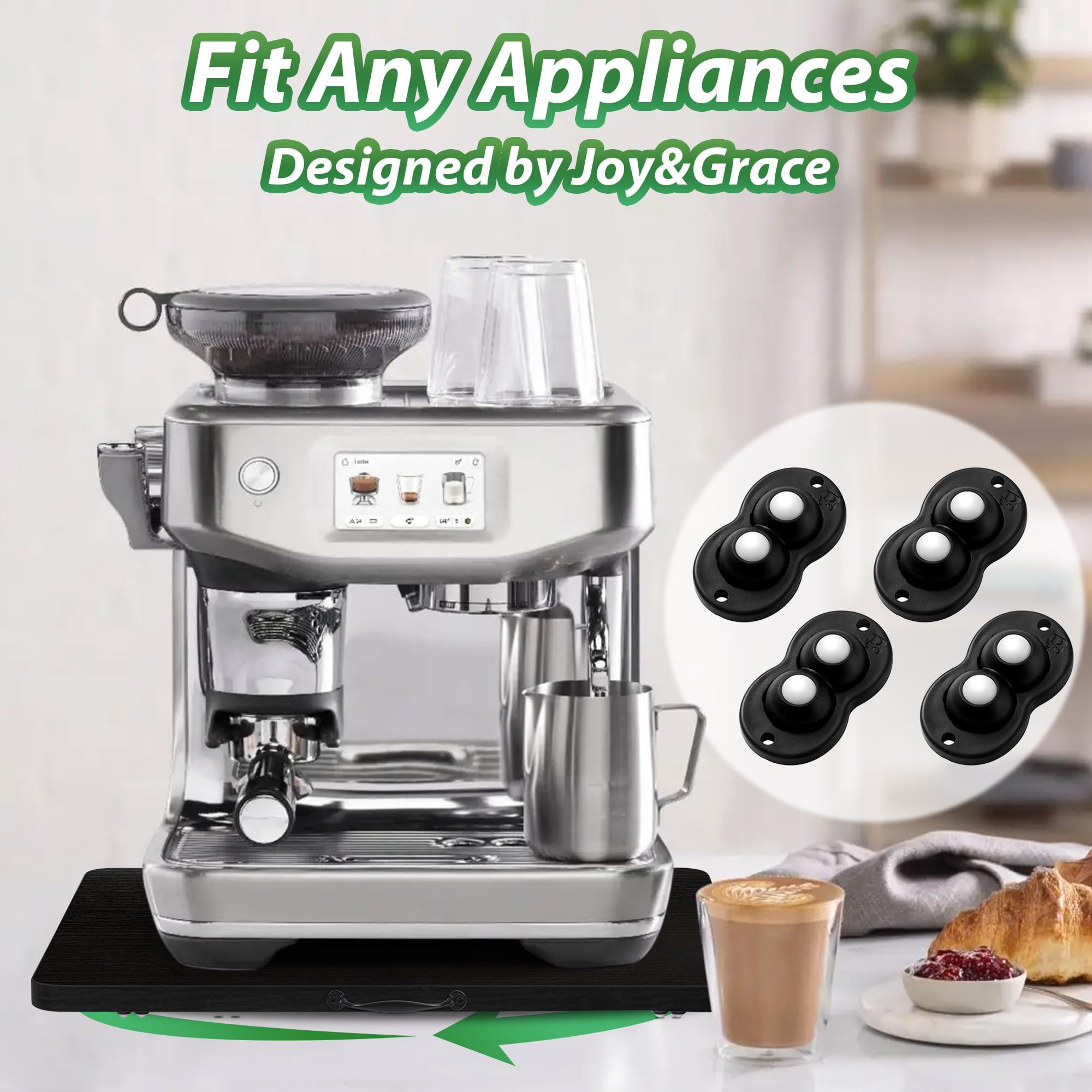 Fxacyem Bandeja giratoria 360° para cocina, facilita el acceso a tus electrodomésticos.
