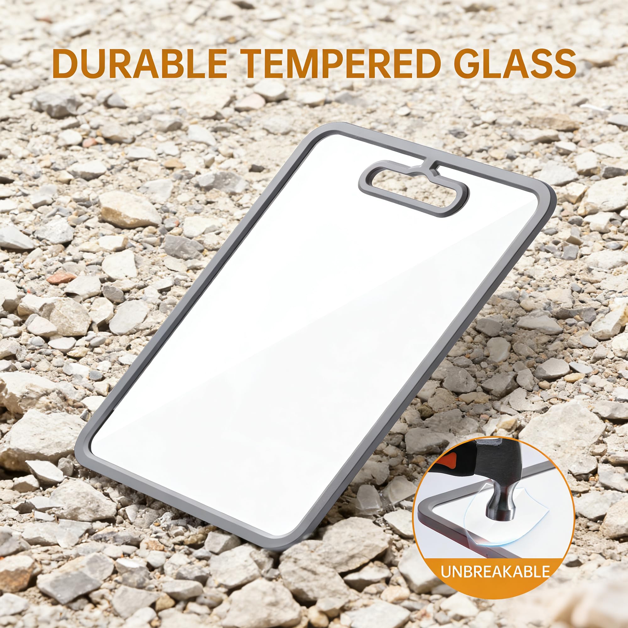 Fyctio tabla vidrio 13x9 resistencia al calor para preparar platos con seguridad.