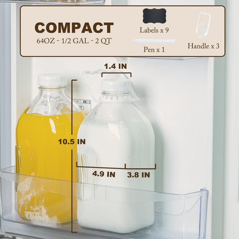 FyndraX uso versátil para leche, agua o jugos en un solo recipiente.