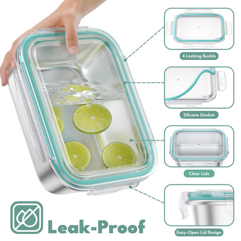 Fyrnova contenedor 24oz con tapa hermética para transportar comidas