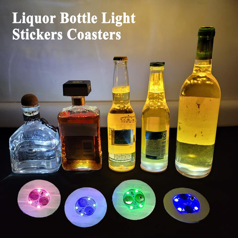 FYSHINE posavasos LED para bebidas con tres modos de iluminación para diferentes ambientes.