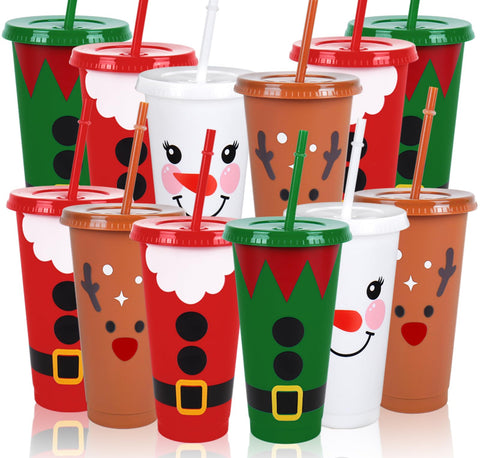 Copas FYSUIMU de navidad con elk y decoración para brindar en fiestas