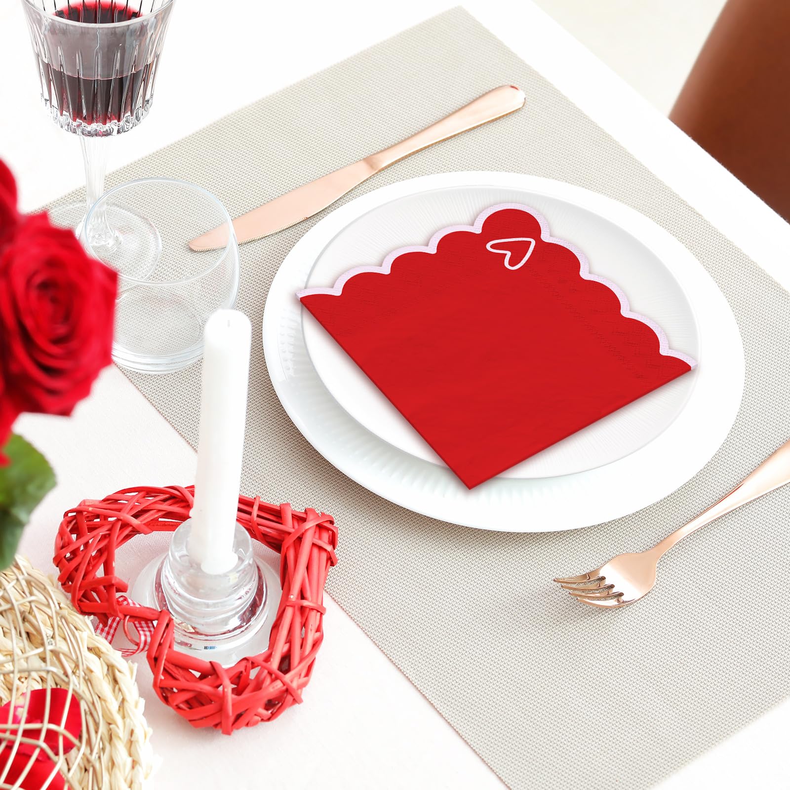 Servilletas FYSUIMU para San Valentín bodas y aniversarios