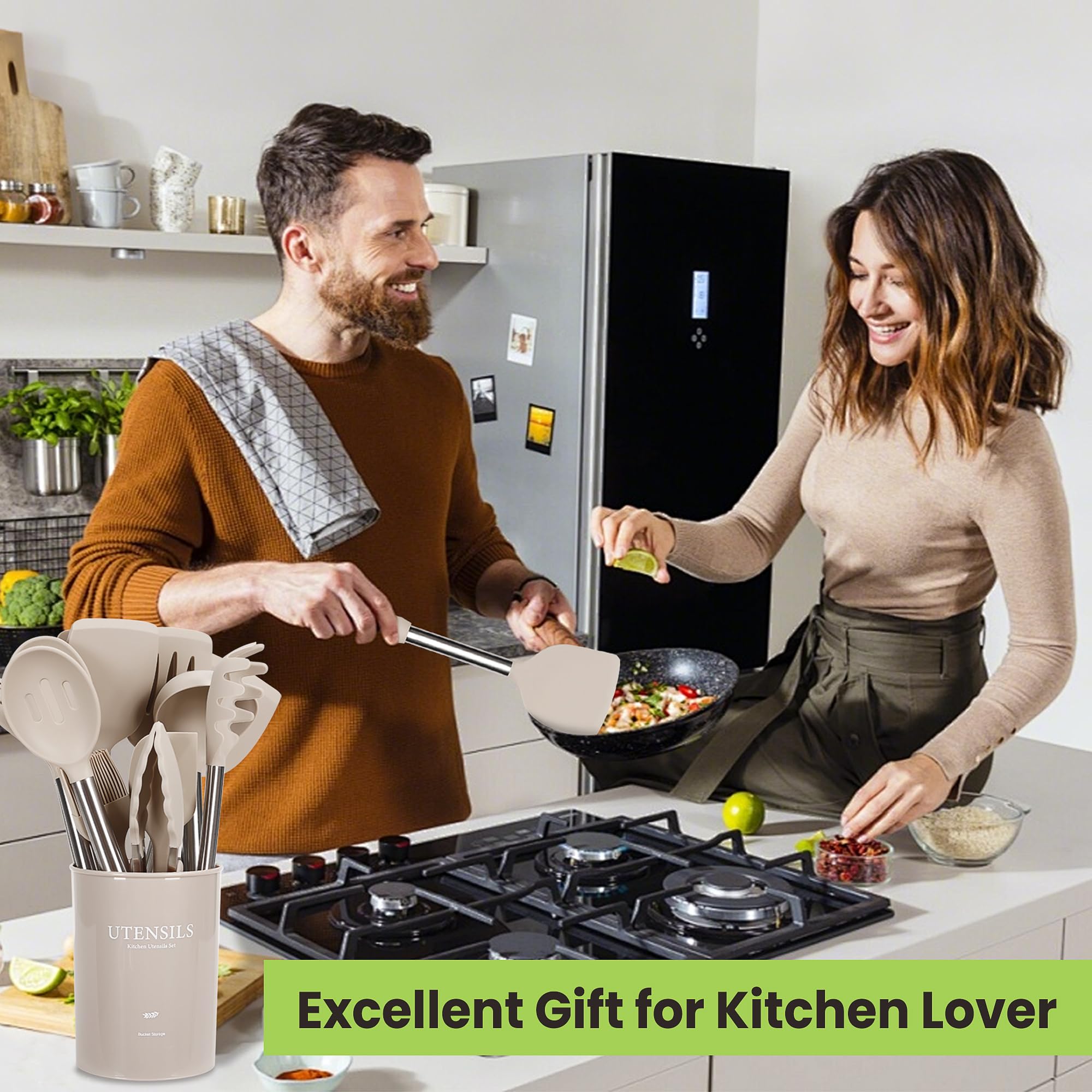 Regalo práctico fyvva: conjunto de utensilios de cocina para cocinas modernas.