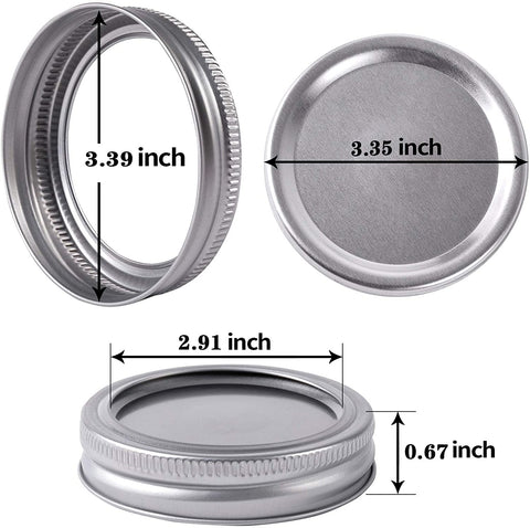 Conjunto tapas y anillos FZCWAHJK, reutilizables y fáciles de usar.