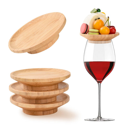 FZMEHL tapa charcutería para vaso de vino, protección elegante para tu copa.