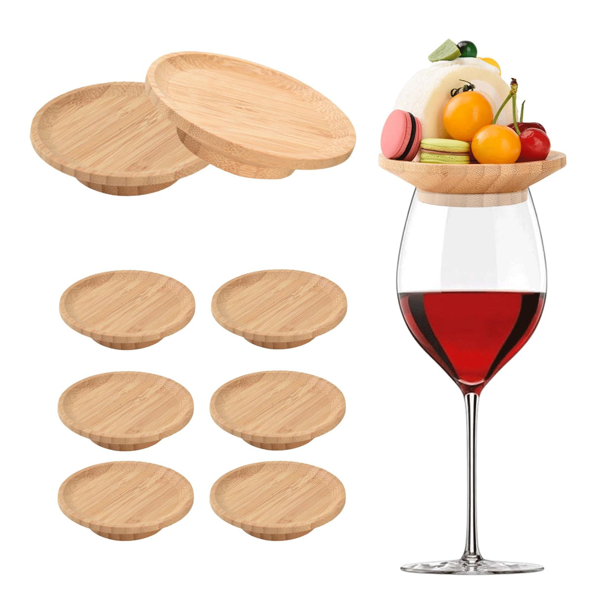 FZMEHL tapa charcuteria copa vino: protege la copa y añade elegancia en reuniones.