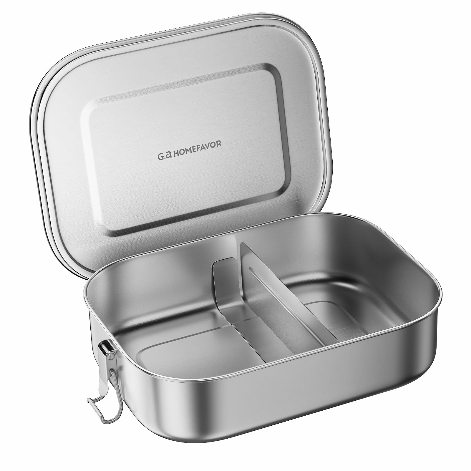 G.a HOMEFAVOR fiambrera de acero inoxidable con dos compartimentos para comidas.