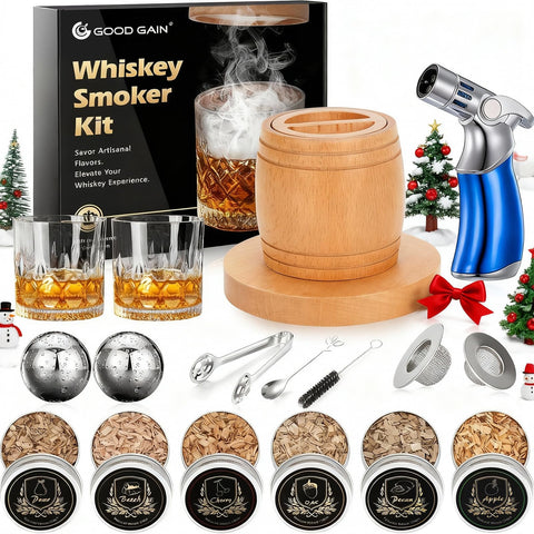 G GOOD GAIN kit de ahumado para whisky con soplete, listo para usar.