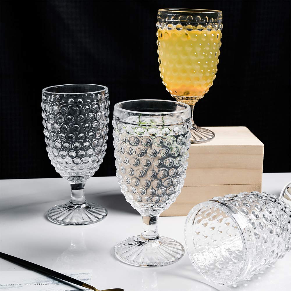 Copa para soda y refrescos Hobnail de G, estilo claro.