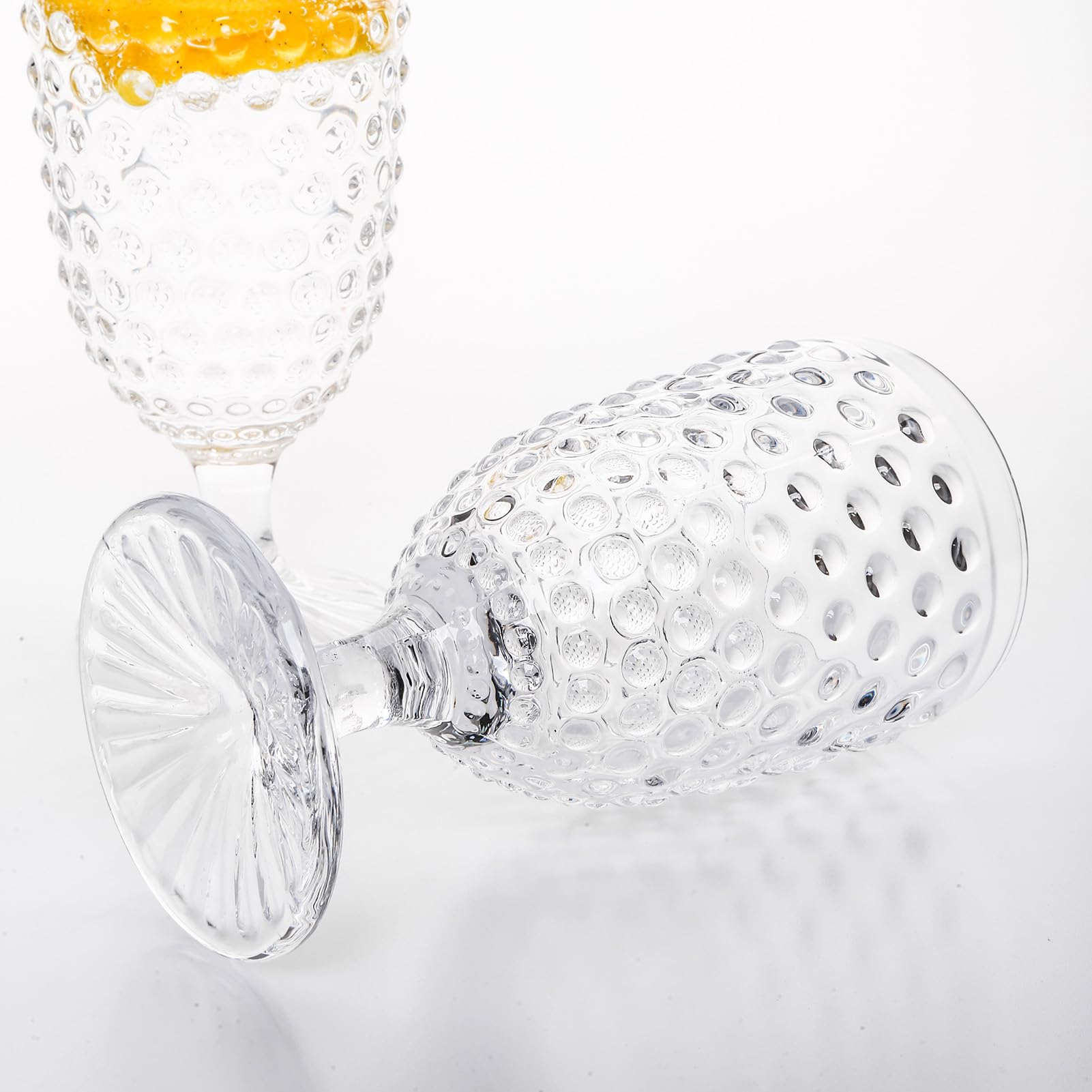 Vaso para jugo Hobnail de G, servicio diario.