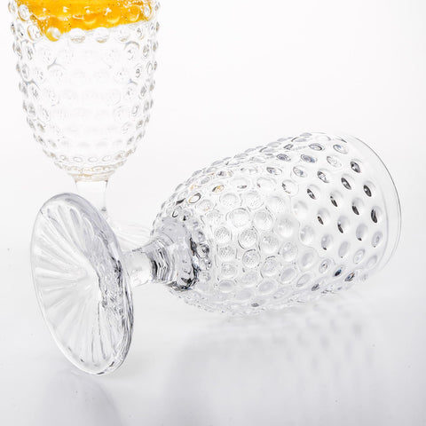 Vaso para jugo Hobnail de G, servicio diario.