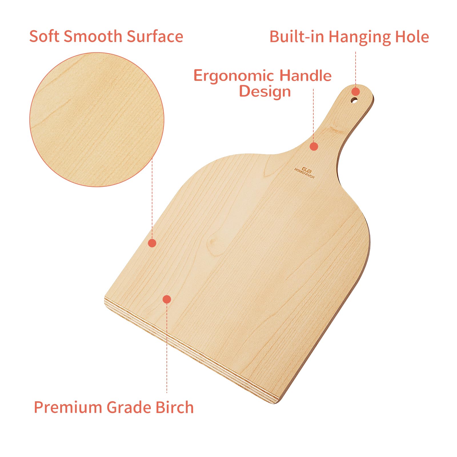 Conjunto de dos piezas de G.a HOMEFAVOR para pizza, ideal para transferir y servir.